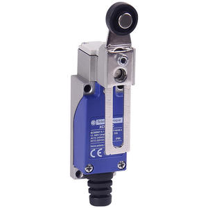 Capteur de fin de course Mt-Telemecanique XCE145C OsiSense XC Basic, levier à rouleau thermoplastique à longueur variable, 1NO/1NC, IP65, 240V - Product Image 1