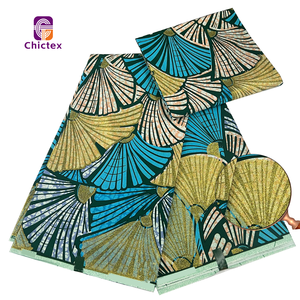 ชุดเดรสแต่งงานมีกากเพชรแบบแอฟริกันสำหรับผู้หญิงใหม่ขนาดใหญ่พิมพ์ลายขี้ผึ้งขนาดใหญ่<span class=keywords><strong>เสื้อ</strong></span>ผ้าปาร์ตี้ตัดเย็บผ้าขาวสะอาดแอฟริกา - Product Image 6