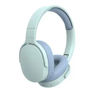 Print Uw Logo Stereo Over-Ear Hoofdtelefoon Draadloze Blue Tooth Headset Met Microfoon