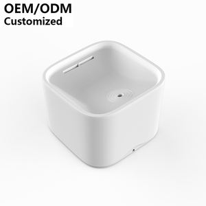 Distributeur d'Eau Intelligent Carré pour Animaux de Compagnie Certifié CE/FCC, <span class=keywords><strong>Fontaine</strong></span> <span class=keywords><strong>à</strong></span> Eau Silencieuse et Autonettoyante pour Chats en ABS, Distributeur d'Eau Écologique pour Chiens - Product Image 1