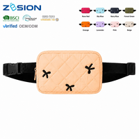 Sac banane matelassé personnalisé avec logo sur mesure, vente en gros, en polyester, sac de ceinture, fabricant OEM, imperméable