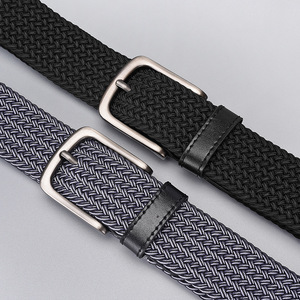Cintura Elastica Intrecciata Regolabile in Poliestere/Gomma con Logo Personalizzato per Uomo e Donna, Ideale per Pantaloni da Golf - Product Image 3