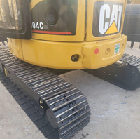 Mini-excavatrice CAT 304CCR 4 tonnes à bras court, compacte et hydraulique pour la construction urbaine