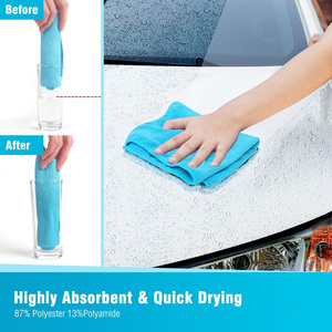 Super Absorbent <b>Microfiber</b> Kitchen <b>Towel</b> Quick-Dry Soft Washcloth Table Duster Cloth for Home Car Restaurants Hotels - Product Image 3