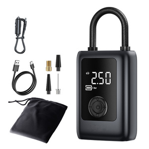 Compresseur d'air portable 150 PSI pour voiture et moto, avec fonction de démarrage d'urgence, rechargeable Type-C - Product Image 2