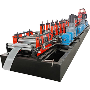 Máquina automática para fabricar azulejos CZ <span class=keywords><strong>Purlin</strong></span> para materiales de construcción de acero, control PLC con corte hidráulico - Product Image 2