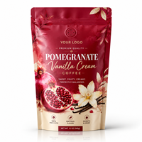 Sachet Doypack Personnalisé pour Café à la Crème Vanille Grenade, Doux et Fruité, pour l'Emballage de Café Aromatisé de Qualité Supérieure