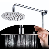 Pommeau de Douche Carré Effet Pluie 8, 10, 12 Pouces Ultra-Mince avec Bras de Douche pour Commandes OEM et Vente en Gros – Approvisionnement Direct Usine