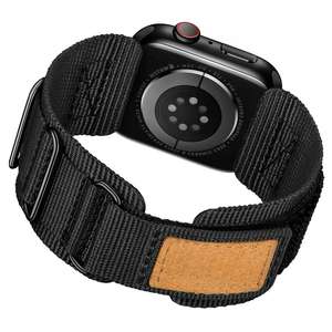 男性アイウォッチ時計バンド用保護カバー付きナイロンスポーツ時計ストラップ - Product Image 4