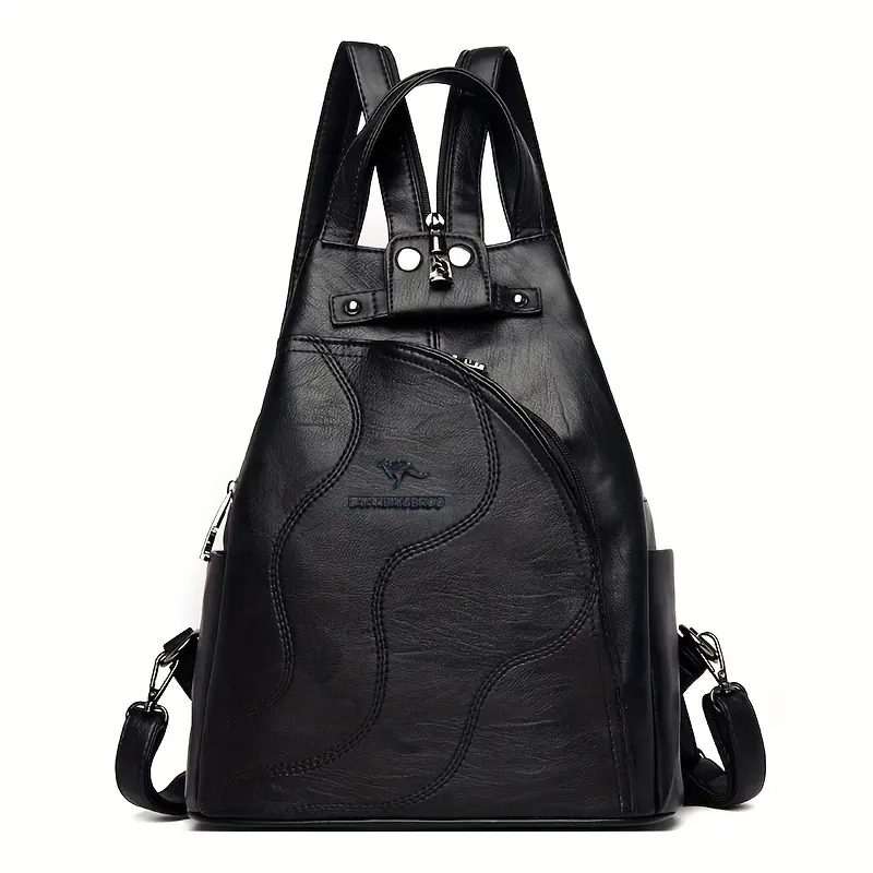 Mulheres Mochilas De Couro Zipper Feminino Chest Bag Travel Back Pack Senhoras Bagpack Mochilas Sacos De Escola Para Adolescentes Sac A Dos