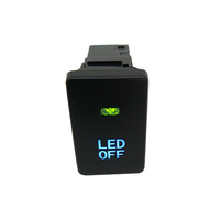 Interruptor multiusos LED azul para interruptor de botón Toyota con kit de cable conector