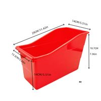 Bandeja de plástico para documentos, organizador de archivos apilable de 29x19x14cm, caja de almacenamiento de escritorio para uso doméstico y de oficina