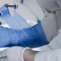 Fournitures médicales pour hôpitaux et cliniques : Bande de plâtre orthopédique en fibre de verre, activée par l'eau, certifiée CE, imperméable