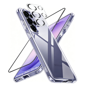 Protection d'écran en verre trempé transparent 3 en 1 pour téléphone, film protecteur d'objectif d'<span class=keywords><strong>appareil</strong></span> <span class=keywords><strong>photo</strong></span>, coque magnétique pour téléphone Samsung S25 S26 <span class=keywords><strong>Plus</strong></span> ultra - Product Image 1