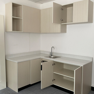 Vente directe d'usine, ensemble de meubles de cuisine en bois, design de placards, prêt à assembler, armoires de cuisine en mélamine en provenance de Chine - Product Image 1