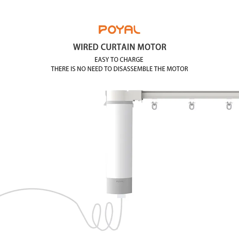 लिविंग रूम स्मार्ट पर्दे मोटर के लिए पॉयल थोक इलेक्ट्रिक मोटर पर्दे के लिए स्मार्ट पर्दा मोटर