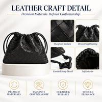 Sac à cordon en cuir de mouton de luxe, grande capacité, sac bandoulière, sac à main pour femmes, logo personnalisé OEM ODM, vente en gros
