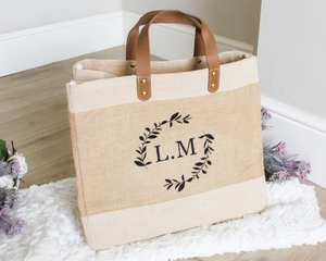 תיק גסים מלא + tote + shopper-מינימליסטי מותאם אישית מודפס כבד מכולת - Product Image 4