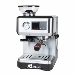 Machine à café expresso numérique Anbolife <span class=keywords><strong>moins</strong></span> chère avec moulin à grains et mousseur à lait – Cafetera De Expreso Prix Usine - Product Image 3