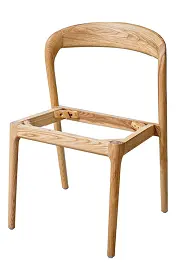 Cocina moderna de lujo restaurantes nórdicos para sillas de comedor de alta calidad de tela de madera sólida conjunto de sillón cojín de madera con café