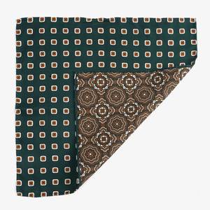 <strong>Men's</strong> Fashion Spun Silk Double-Sided Printed Pocket Square Floral Pattern Hand-Rolled Edges <strong>Scarf</strong> Evening Wear - Product Image 3