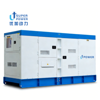Générateur diesel silencieux continu U+POWER AC 3 50/60Hz 500kVA 600kVA 700kVA avec démarrage automatique ATS et démarrage à distance, sur remorque