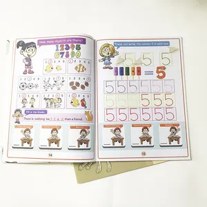 Personalizado para niños en edad preescolar Aprendizaje Temprano actividad libro número de seguimiento libro de ejercicios de matemáticas.
