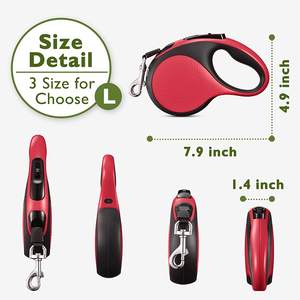 Correa Retráctil Grande para Perros con Luz LED Intermitente para Entrenamiento al Aire Libre, Diseño Nuevo Personalizado de Fábrica al por Mayor - Product Image 2