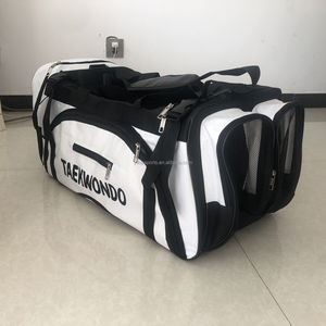 All'ingrosso bianco nero personalizzato logo Oxford <span class=keywords><strong>arti</strong></span> <span class=keywords><strong>marziali</strong></span> Taekwondo attrezzature per il trasporto della borsa della palestra - Product Image 6