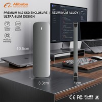 Box esterno USB per SSD M.2, opaco, con doppia schermatura, portatile, resistente ai graffi, prezzo diretto di fabbrica