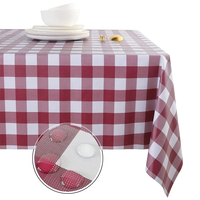Nappe en PVC en gros, imperméable, anti-taches, facile à nettoyer, rectangulaire, en vinyle, pour la maison, les restaurants et les fermes