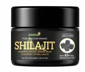 SIWEIDA Resine Shilajit Pure Himalaya Qualite Or 50g 60 <span class=keywords><strong>Acide</strong></span> Fulvique 85 Oligoelements Bio <span class=keywords><strong>Naturel</strong></span> Vegan Energie Complement - Product Image 1