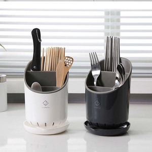 Soporte para palillos ovalado multiusos con bandeja escurridora de cocina, tamaño M - Product Image 1