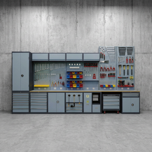 Armoire à outils en métal de haute qualité et robuste, 7 tiroirs, design moderne, serrure à clé, capacité de charge de 150 kg, pour atelier, garage, rangement - Product Image 1