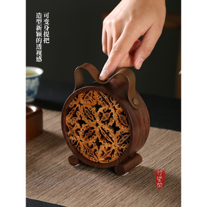 Bamboo Walnut Speaker Clock Portable Rechargeable Battery Home Decor Tea Pet Ornament - Product Image 3
