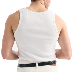 Camiseta sin Mangas de Algodón Puro de Color Sólido para Hombre, Puede Usarse como Capa Base - Product Image 2