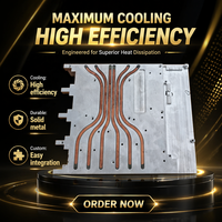 Radiateur de refroidissement à eau en cuivre à tube plat personnalisé, plaque froide liquide pour appareils médicaux professionnels, instruments et équipements