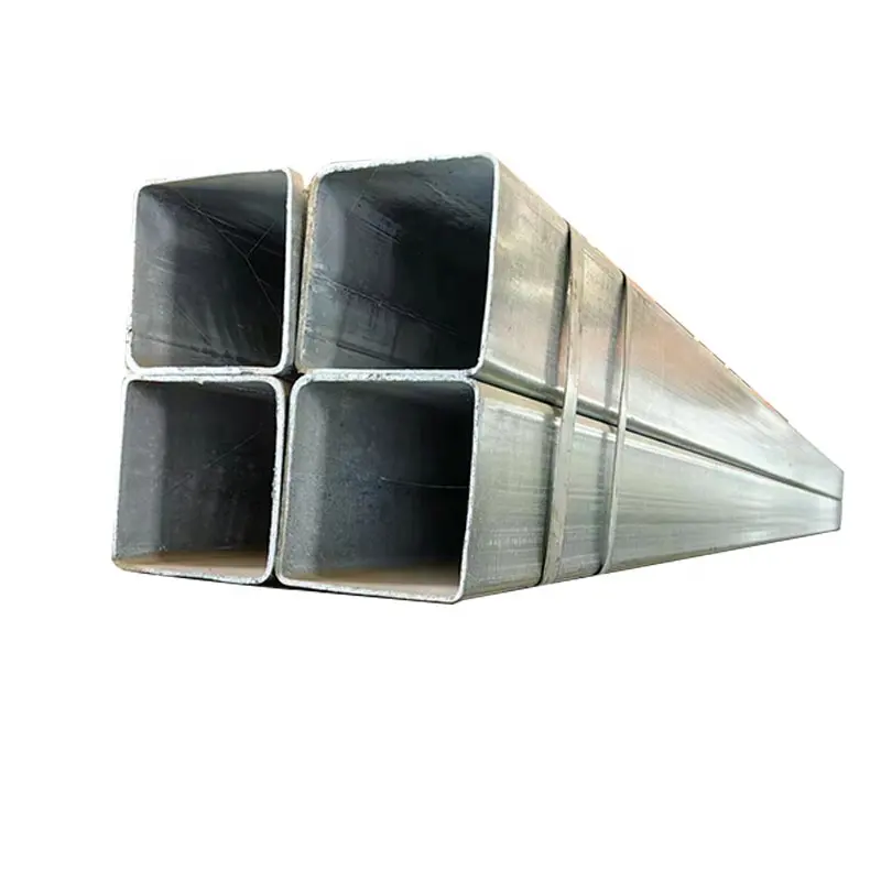 Q235 Mild Steel Profile Galvanized Square Hollow Section Iron Pipe steel Hollow Square Bar Rectangular Steel Pipe Tube