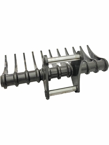 bibo 2026 Fourniture d'usine Râteau à racines en acier pour mini-excavatrice de 1,2 tonne, type pelle de terrassement et grappin - Product Image 4