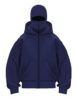 Survêtement d'hiver de haute qualité pour homme, veste de sport à fermeture éclair intégrale avec cagoule intégrée, vêtements de sport personnalisés, streetwear, cagoule, sweats à capuche