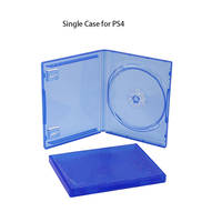 Boîte de rangement vide transparente en PP bleu pour CD/DVD, compatible avec les jeux Sony PS5, protection pour PS4 PS5