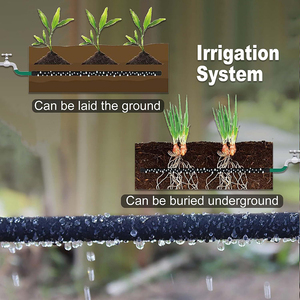 Garden <strong>Hose</strong> Reel PE Durable <strong>Soaker</strong> <strong>Hose</strong> 100 ft Water Supply Irrigation System for Lawn and Planting - Product Image 5