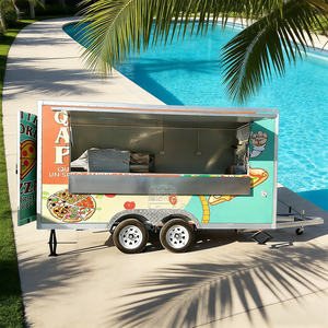 Remorque de cuisine mobile carrée certifiée DOT, corps en acier galvanisé, équipement complet pour four à pizza, pour camion de restauration commerciale - Product Image 5
