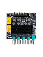 Carte d'amplification ZK-TB22 améliorée pour double subwoofer, 2.2 canaux, 75W+75W+145W+145W, DC 12-24V
