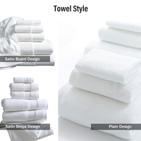 Ensemble de serviettes d'hôtel de luxe, 100% coton satiné, logo brodé personnalisé, serviettes de bain légères pour hôtels 5 étoiles et spas