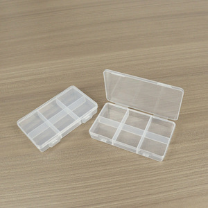 Transparent Plastic Storage <b>Box</b> With Compartments Rectangle Desktop Organizer For Jewelry Tools Hardware Parts Screw Sample 6 - Product Image 2