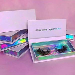 Tùy Chỉnh Thiết Kế Mô Hình Giấy Có Thể Tái Chế Rhinestone Long Lanh Nhãn Hiệu Riêng Kim Cương Lash Đóng Gói Nhà Cung Cấp Dễ Thương Hộp - Product Image 2