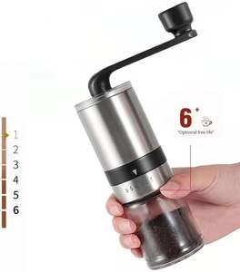 Cafetera Espresso Manual Mini, Molinillo de Cerámica Comercial, Acero Inoxidable, para Uso Doméstico, en el Automóvil y al Aire Libre - Product Image 6