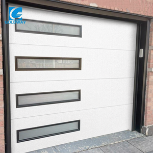 <span class=keywords><strong>Porte</strong></span> <span class=keywords><strong>de</strong></span> <span class=keywords><strong>garage</strong></span> <span class=keywords><strong>sectionnelle</strong></span> automatique, construction en <span class=keywords><strong>acier</strong></span> moderne, panneaux doublement isolés, quincaillerie durable, sûre, pratique, utilisation en extérieur - Product Image 1