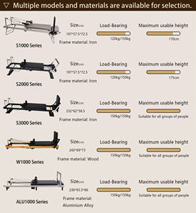 Máquina de Pilates Reformer Plegable de Madera, Cama Reformer para Pilates, para Uso en Casa y Entrenamiento en Gimnasio - Product Image 6